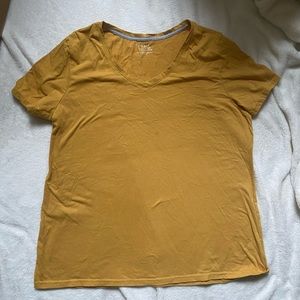 Time & Tru Yellow Tee